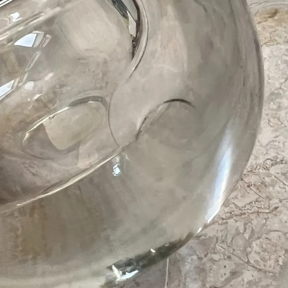 Crate & Barrel Clear Glow Tealight Candle Holder 3.5